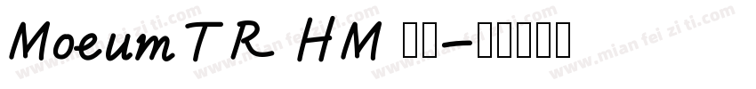 MoeumTR HM 常规字体转换